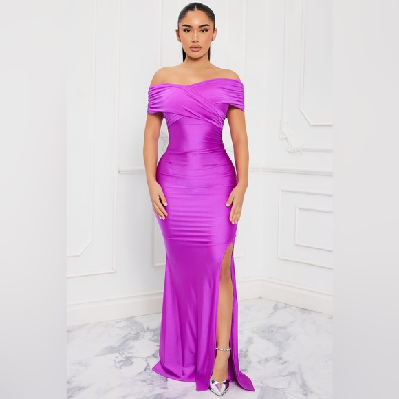 FASHION NOVA Ignore The Romance Maxi Dress – Purple - Picture 9 of 11